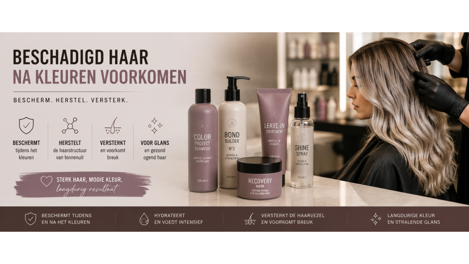 Beschadigd haar na kleuren voorkomen