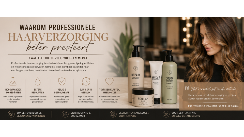 Waarom professionele haarverzorging beter presteert