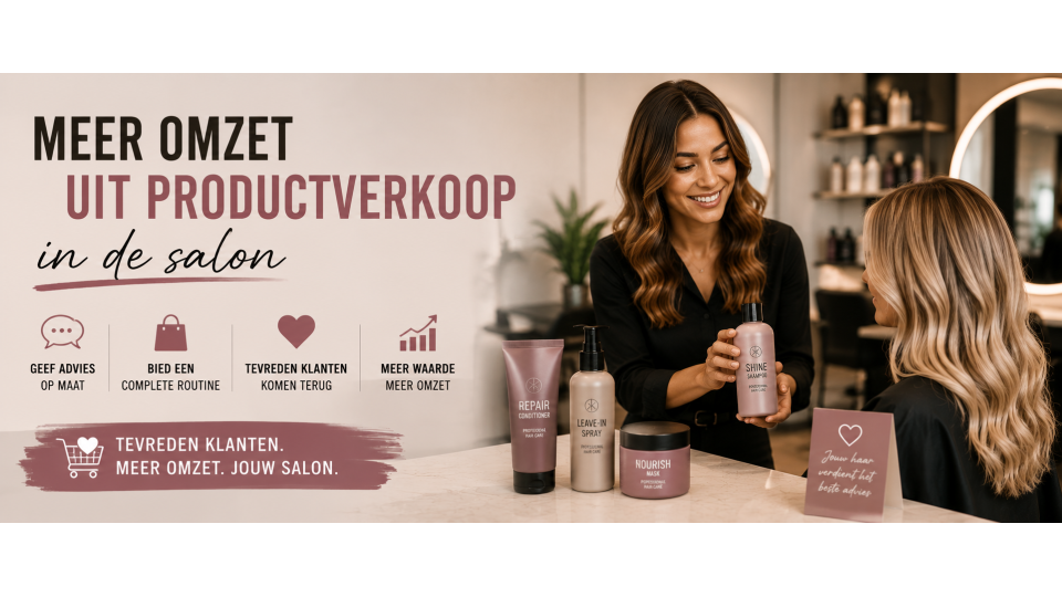 Meer omzet uit productverkoop in de salon
