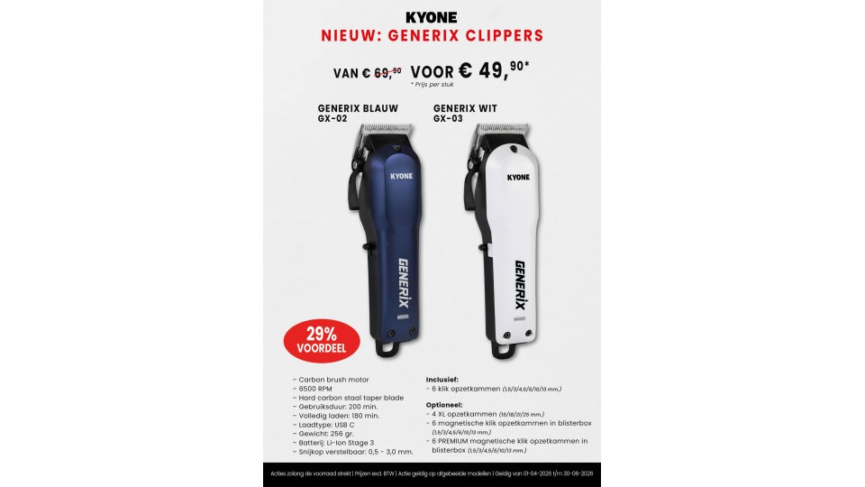 Generix tondeuse Wit NIEUW