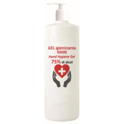 Desinfecterende handgel 75% alcohol 1000ml, glycerine garandeert een zacht hydraterend effect.