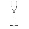 Dubbel LED lamp zwart met afstandsbediening