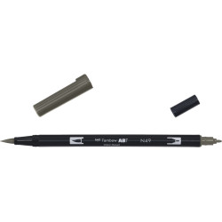 De Tombow ABT Dual Brush Pen N49 Warm Grey 8