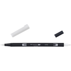 De Tombow ABT Dual Brush Pen N95 Cool Grey 1