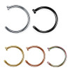 0.8mm en 1.0 mm Titanium C-shape Zonder Steen