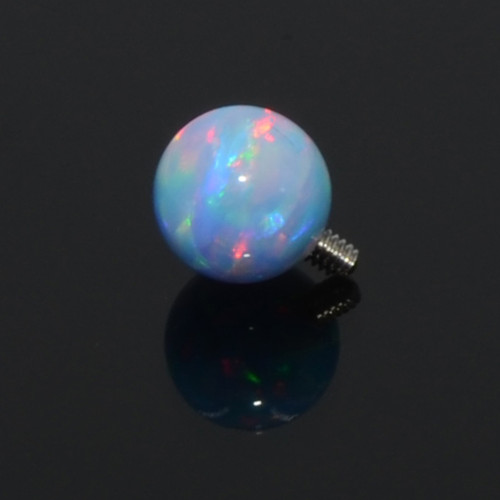 New Style Titanium Flat surface barbells met opal kleur balls
