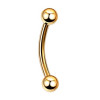 Titanium Goud Banana Barbells