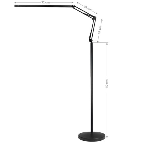 Behandellamp led zwart