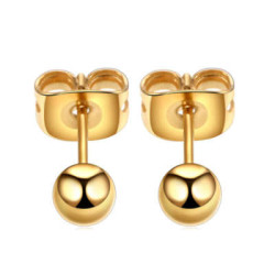 Titanium Oorbel met bal.