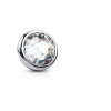 4 MM Titanium microdermal Flate Disc with Stone.