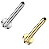 1.2 Titanium Push Pin Labret Zonder Bal