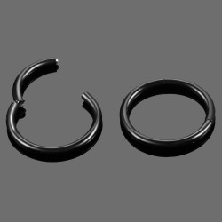 Black Titanium Segmentring met scharnier 