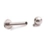 1.6 Titanium internal threaded labret Met bal