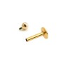 1.6 Titanium internal threaded labret Met bal