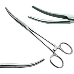 LEV Piercing Tang gebogen, Dermal anchor tang, balhouder Tang