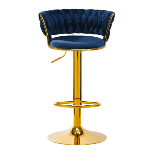 Beauty bar stoel blauw