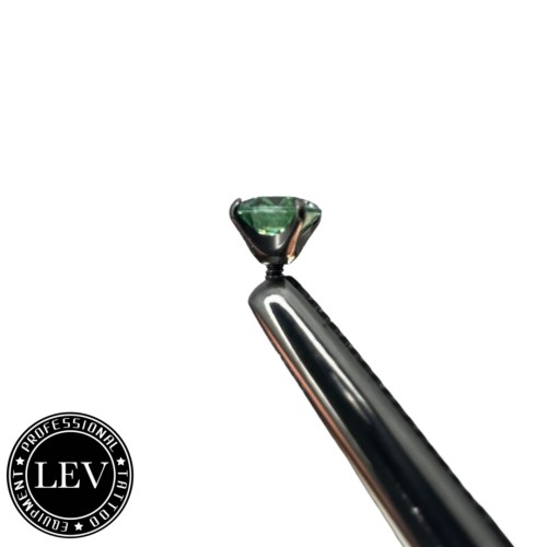 1.2 Titanium Internal Threaded Labret Met Moissanite Steen