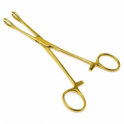LEV Piercing tang Oval Open Goud Kleur