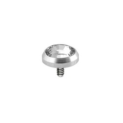 6MM titanium dermal  anchor with stone