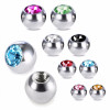 1.6 mm Chirurgisch staal with gem balls 8 mm