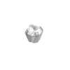 Set van 3 paar chirurgenstaal Cubic Zirconia oorbellen met 4 mm Crystal kleur steen 