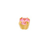  Set van 3 paar  24 karaat gold plate chirurgenstaal Cubic Zirconia oorbellen met 4 mm Pink kleur steen 