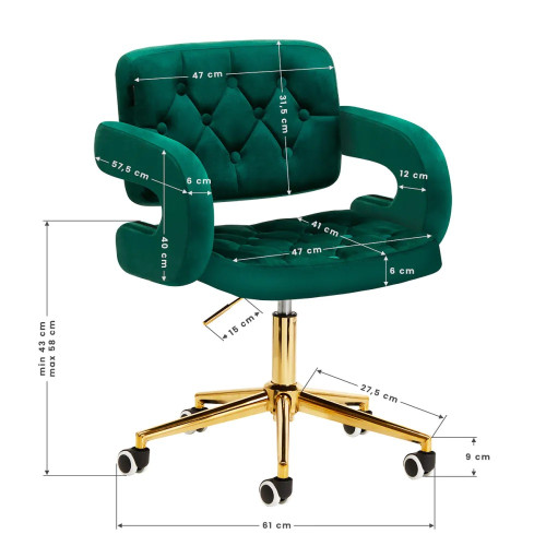 Salon Stoel Groen