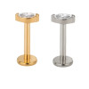 1.2 Titanium Push Pin Labret met steen