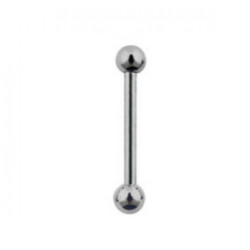 Chirurgisch staal barbel 2.4mm  6mm ball