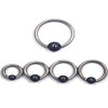 1.2 chirurgisch staal BCR met hematiet  clip in ball