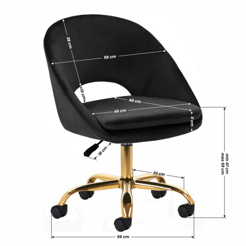 Salon stoel zwart