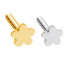 Flower Base Titanium Push pin  Labret