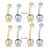 Inthernal Threded Titanium DJ Navel Barbel
