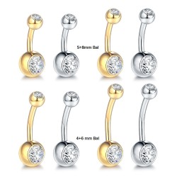 Inthernal Threded Titanium DJ Navel Barbel