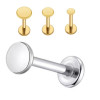 Titanium labret met platte top 