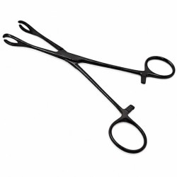 LEV Piercing Tang  Oval Open Groot Zwart