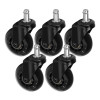 Tattoo stoel Wieltjes set 5 stuks zwart