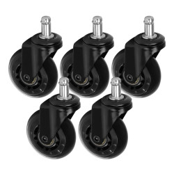 Tattoo stoel Wieltjes set 5 stuks zwart