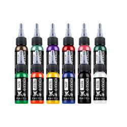 Kokkai Sumi Plus Tattoo Ink 12 kleuren set