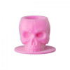 Schedelvormige Siliconen Inkt Cups - Roze - Verpakking van 200st