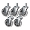 Tattoo stoel Wieltjes set 5 stuks zilver