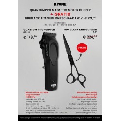 GRATIS Zwarte schaar 5.7 bij Quantum Pro Magnetic Motor Clipper Kyone